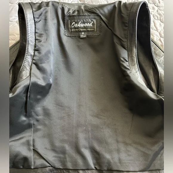 EUC Oakwood 100% leather vest ** - Picture 7 of 8